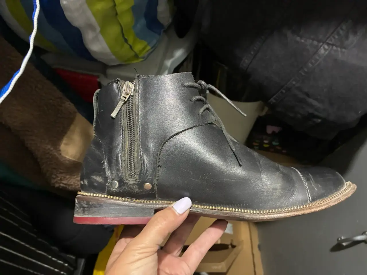 Botines de cuero negro Bestias - miniatura 2