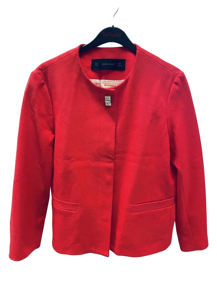 Chaqueta roja Zara Basic talla S - miniatura 1
