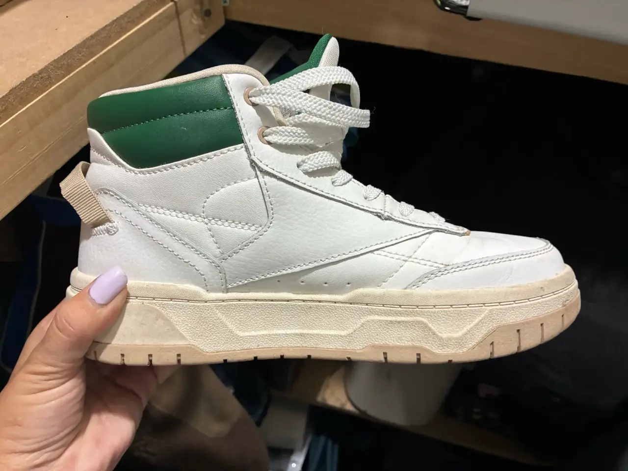 Zapatillas Reebok blancas y verdes - miniatura 2