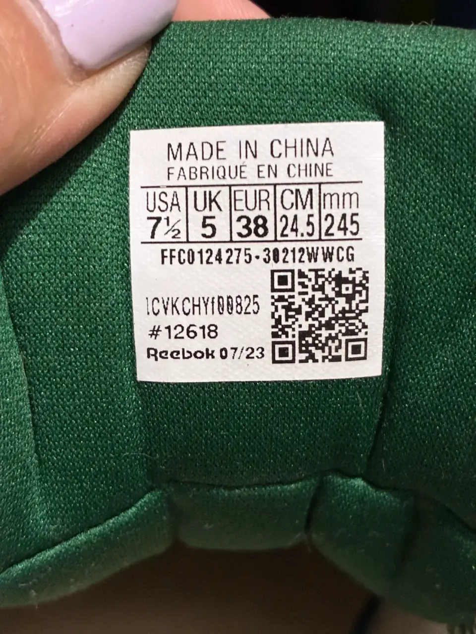 Zapatillas Reebok blancas y verdes - miniatura 3