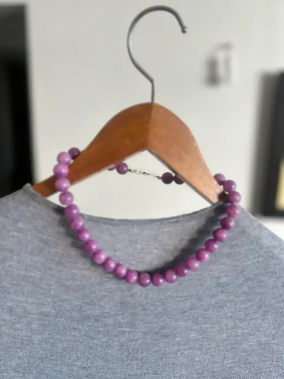 Collar Piedra Japonesa Lila - miniatura 2