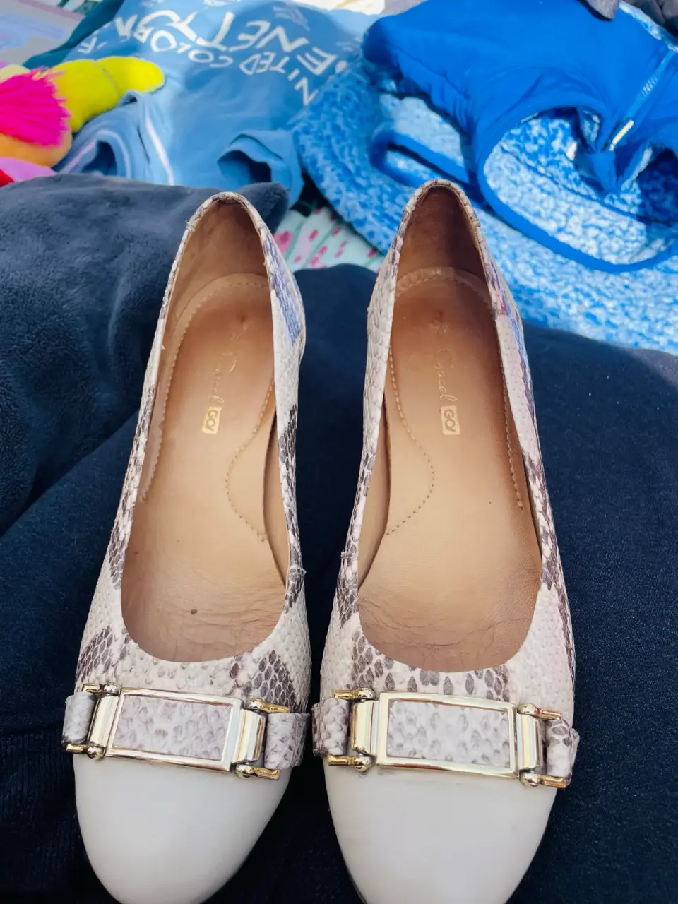 Zapatos Gacel planos blancos elegantes - miniatura 3