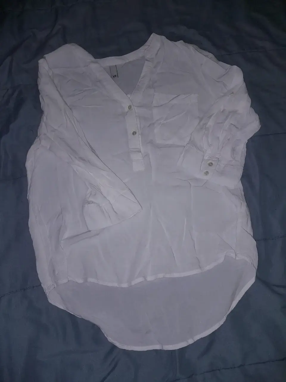 Blusa blanca de algodón