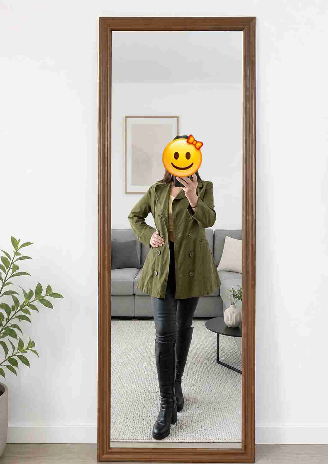 Chaqueta larga verde mujer - miniatura 2