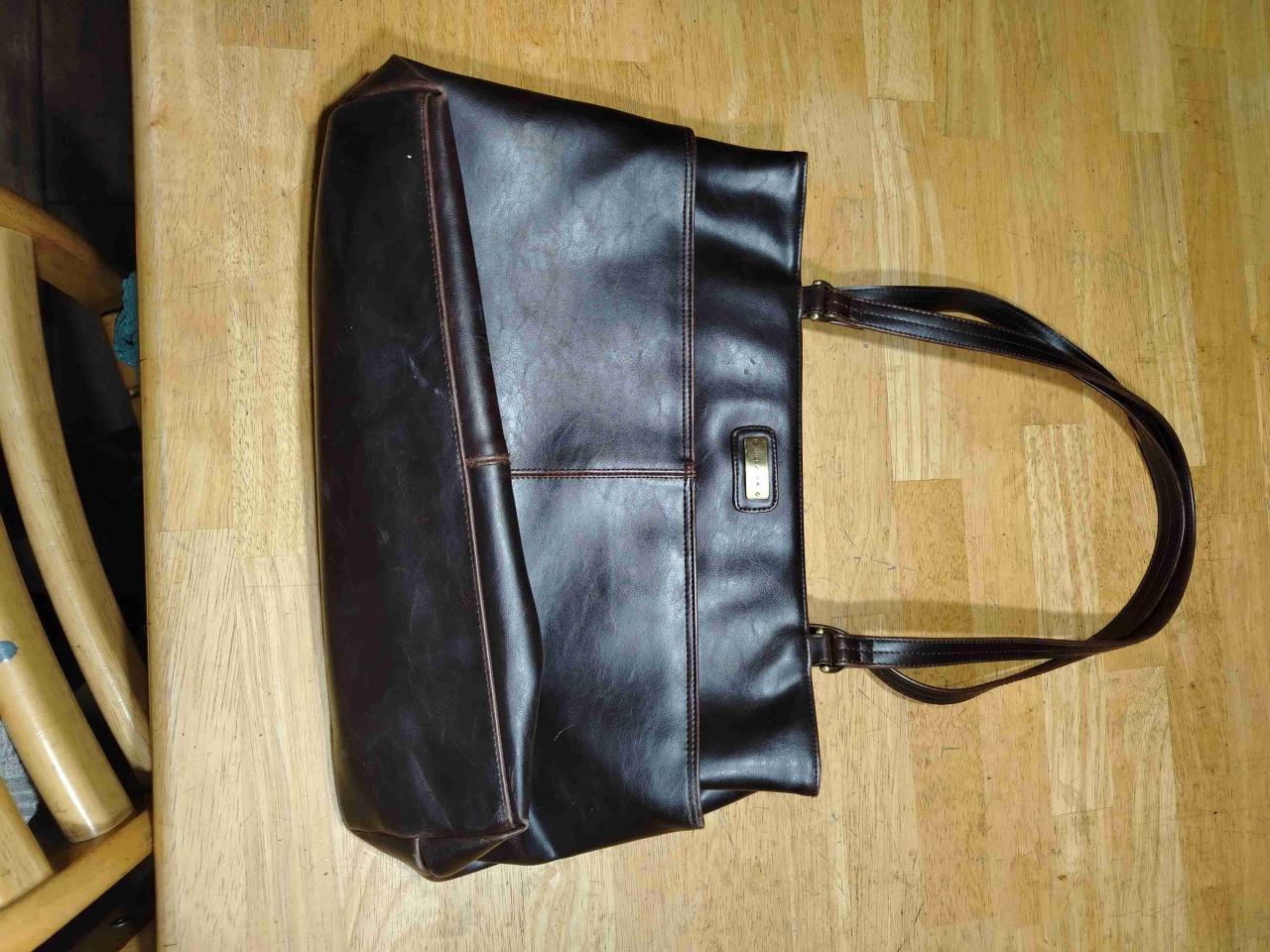 Bolso de cuero marrón - miniatura 1