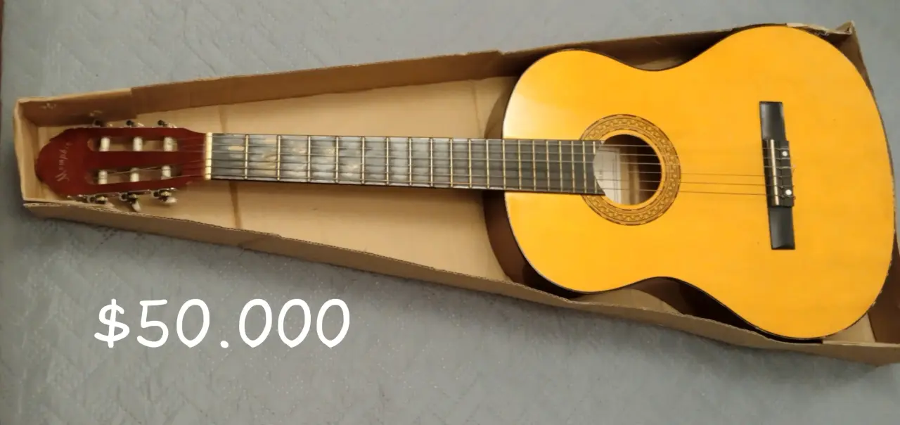 Guitarra acústica Memphis con caja