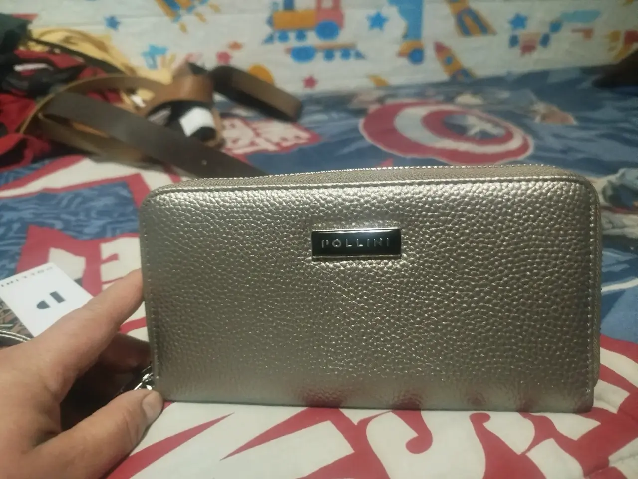 Cartera negra de cuero sintético - miniatura 5