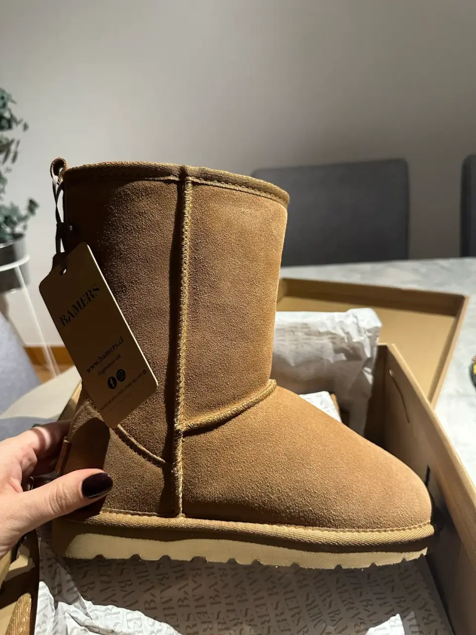 Bota Bamers Blast Classic Leather Mujer Caramelo - miniatura 1