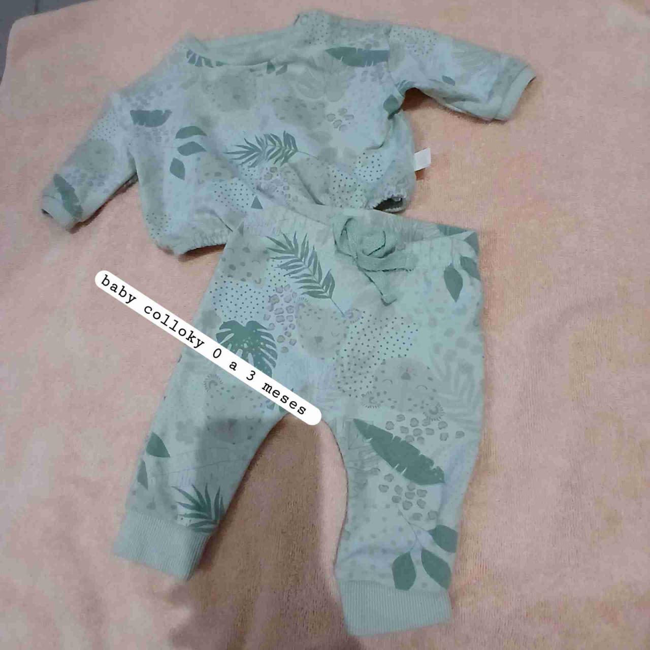 Pijama bebé Colloky blanco - miniatura 2