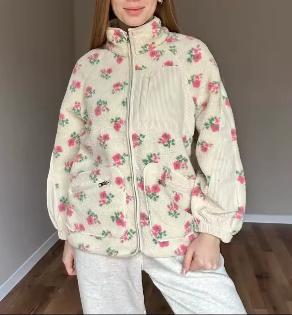Chaqueta polar floreada - miniatura 3