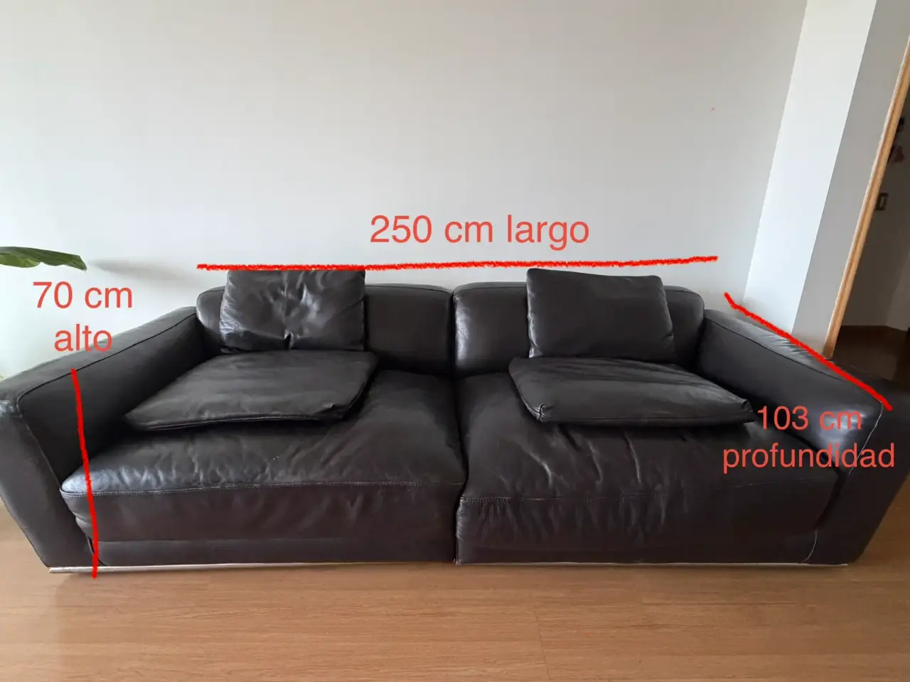 Sofá de 100% cuero - miniatura 1