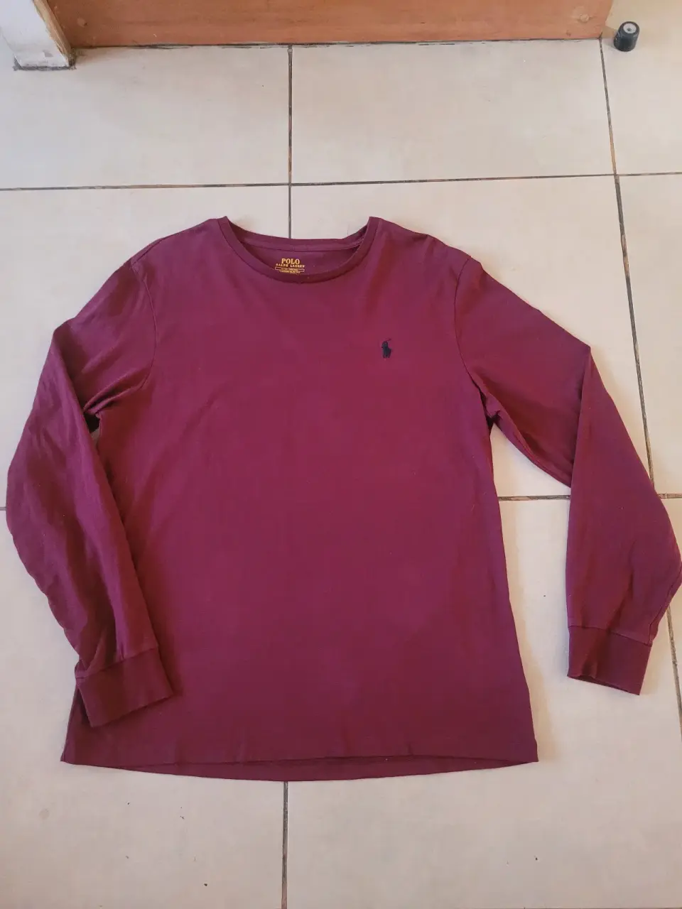 Polera manga larga burdeos - miniatura 2