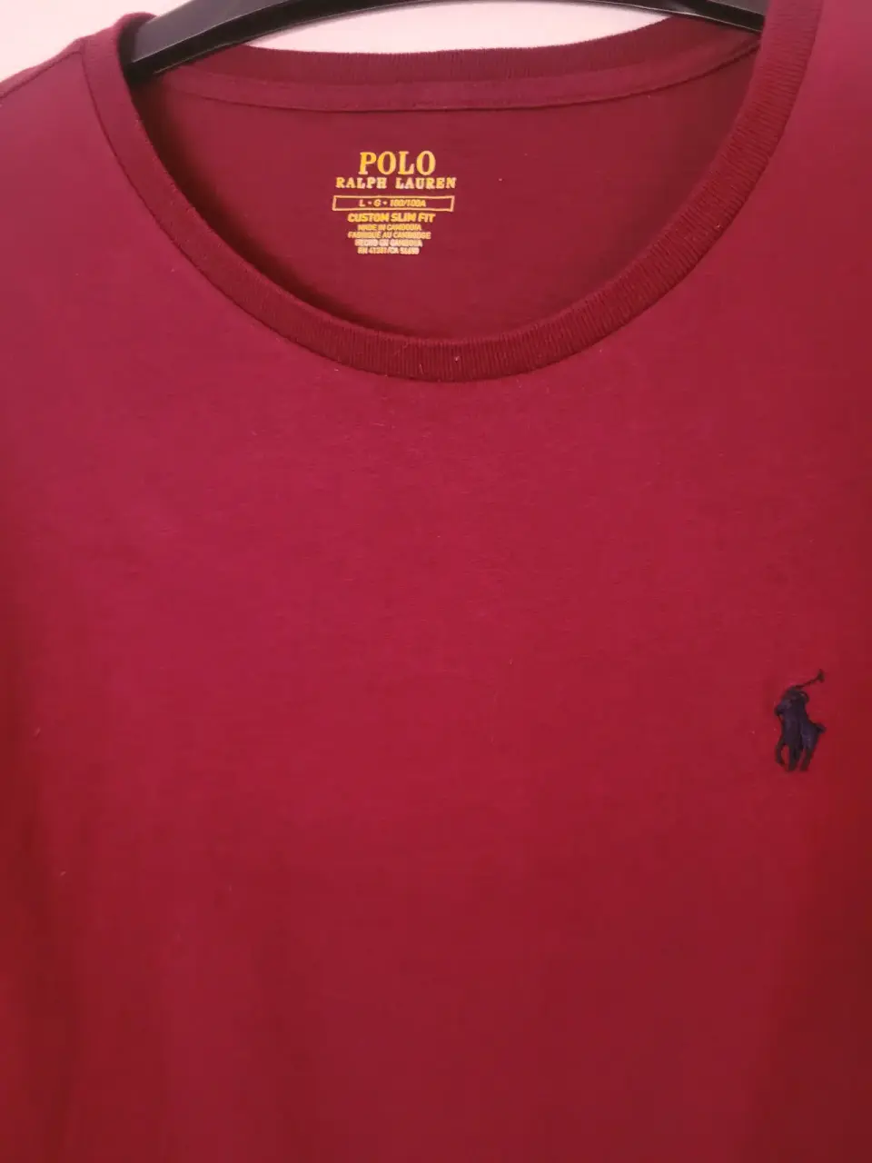 Polera manga larga burdeos - miniatura 4