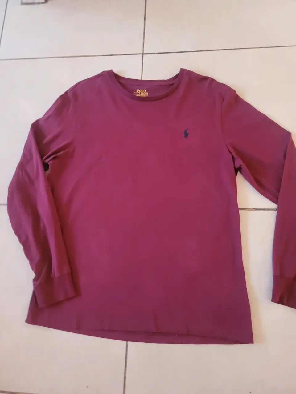 Polera manga larga burdeos - miniatura 5