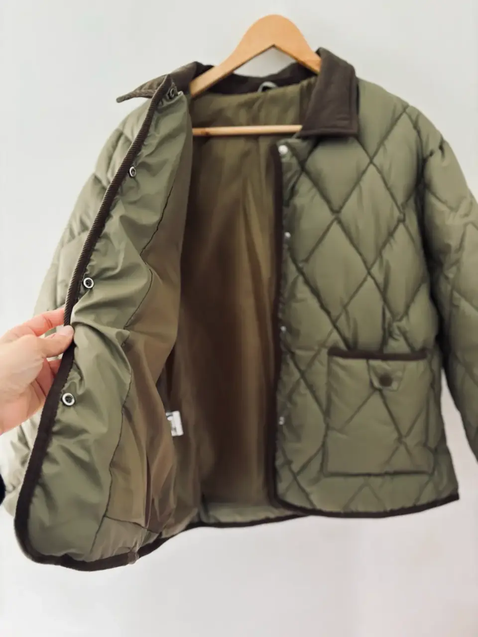 Parka  acolchada verde oliva - miniatura 2
