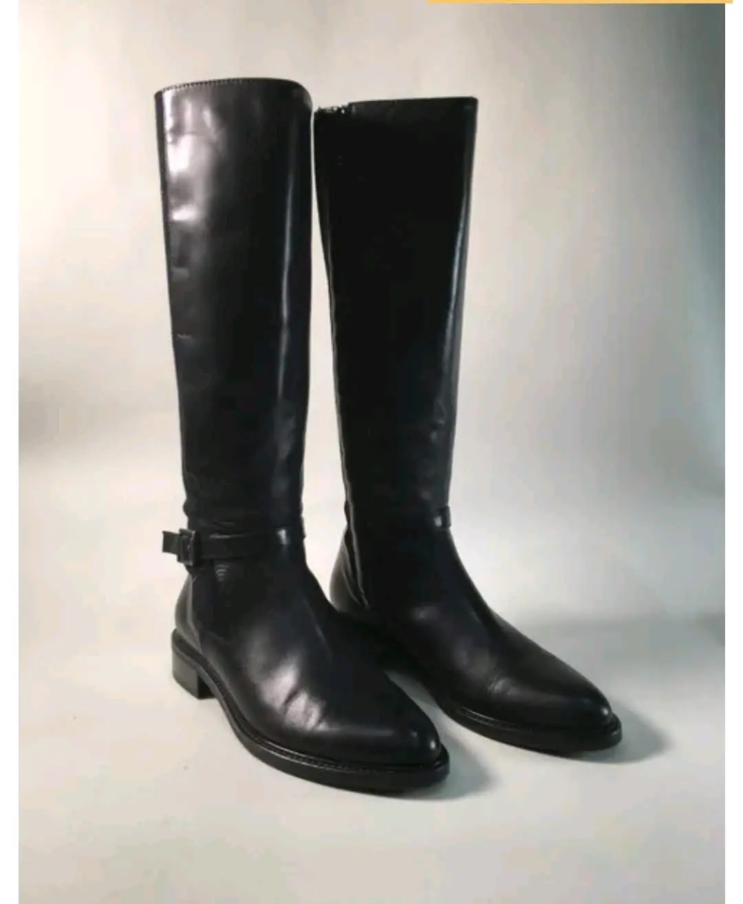 Botas negras de cuero aquatalia - miniatura 2