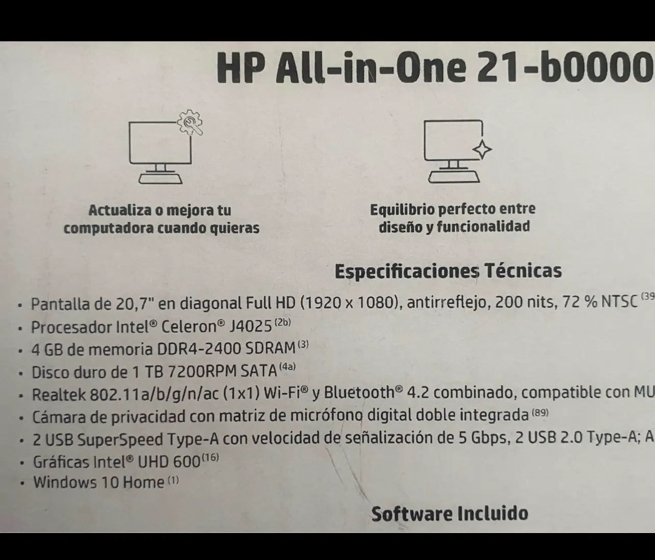 Computador todo-en-uno HP blanco - miniatura 2