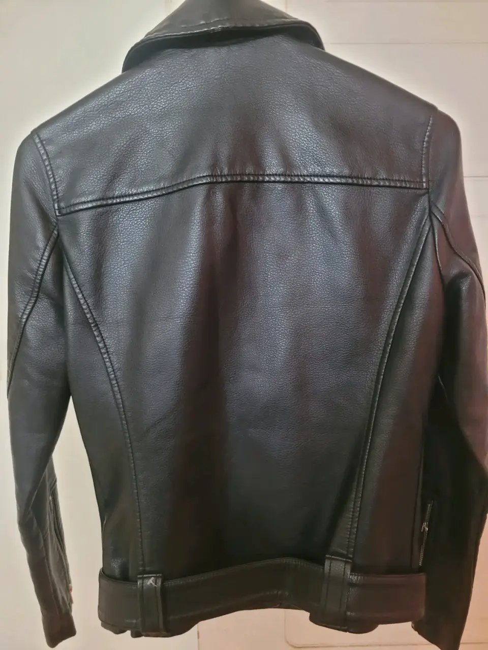 Chaqueta de cuero negro - miniatura 6
