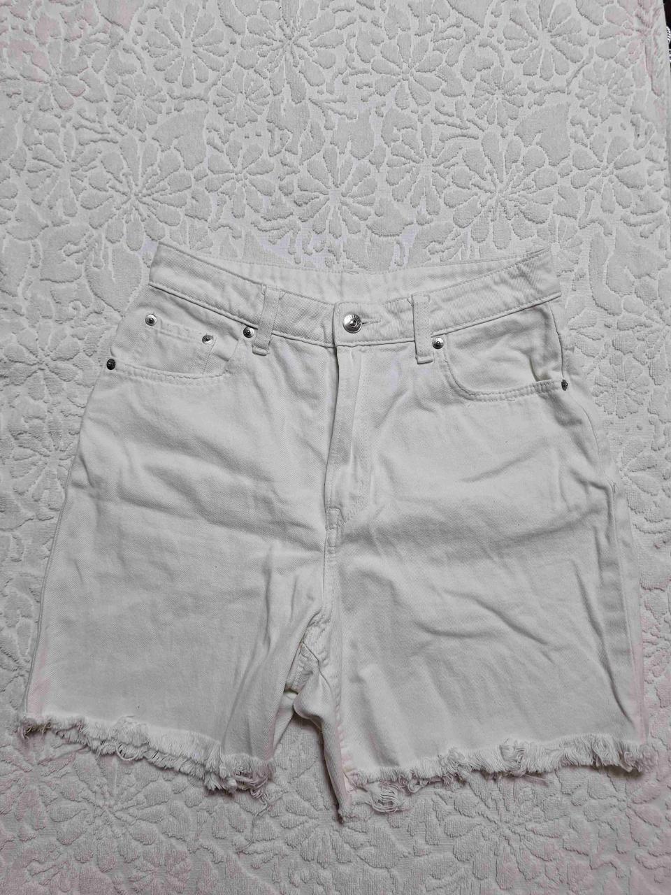 Shorts de mezclilla blancos - miniatura 1