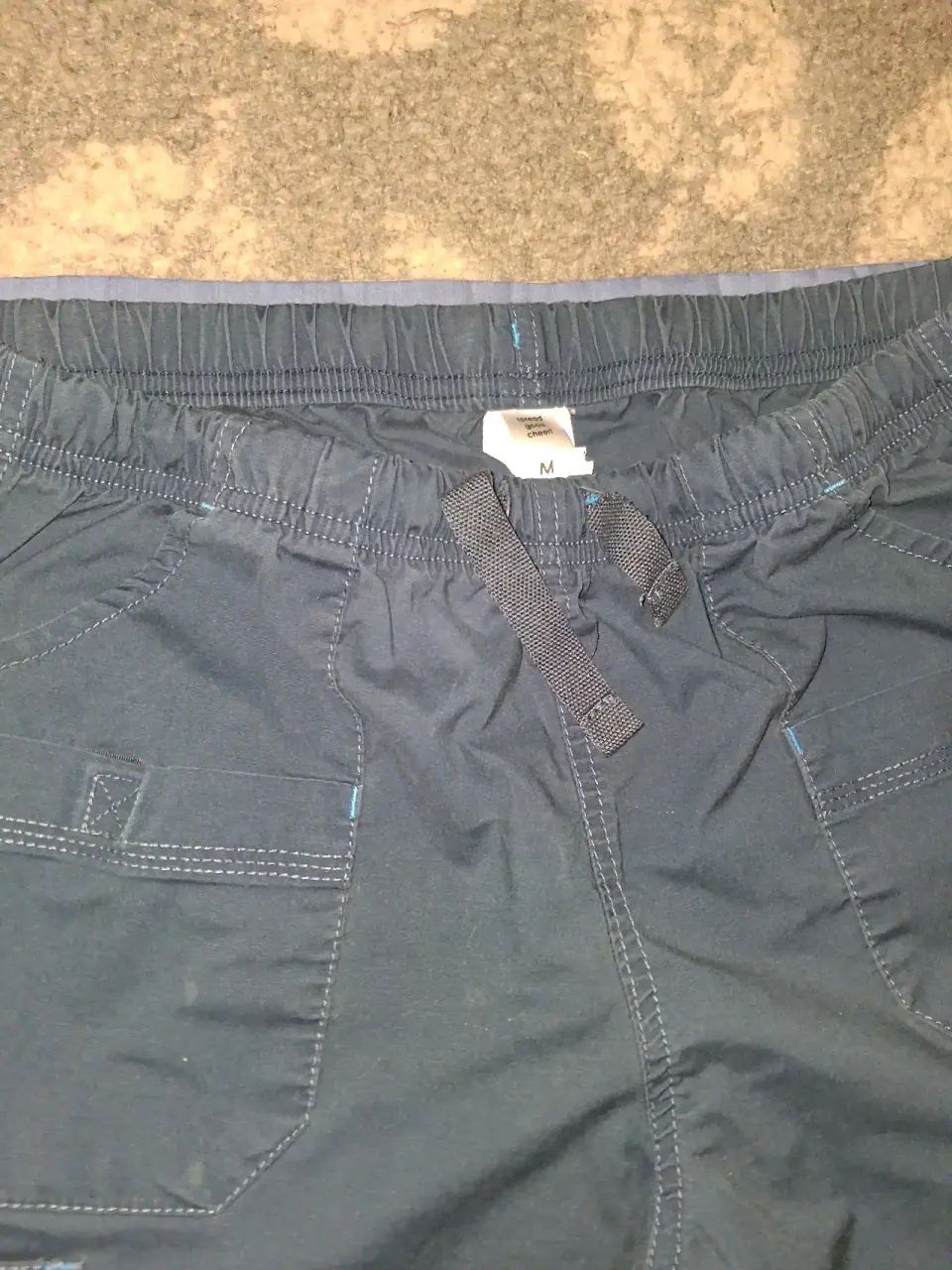 Pantalones hombre azul con cordón - miniatura 1
