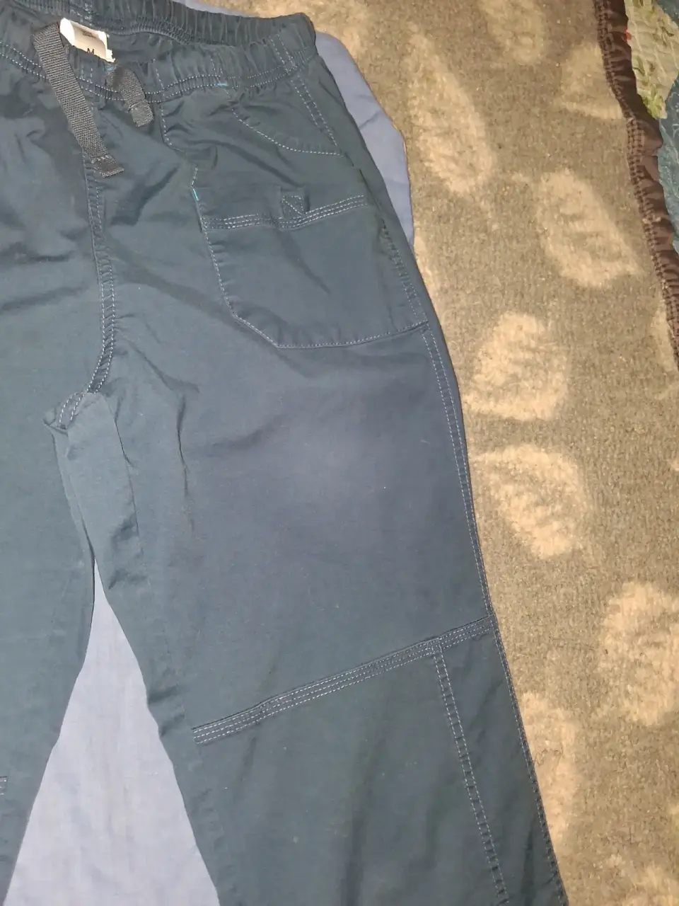 Pantalones hombre azul con cordón - miniatura 2