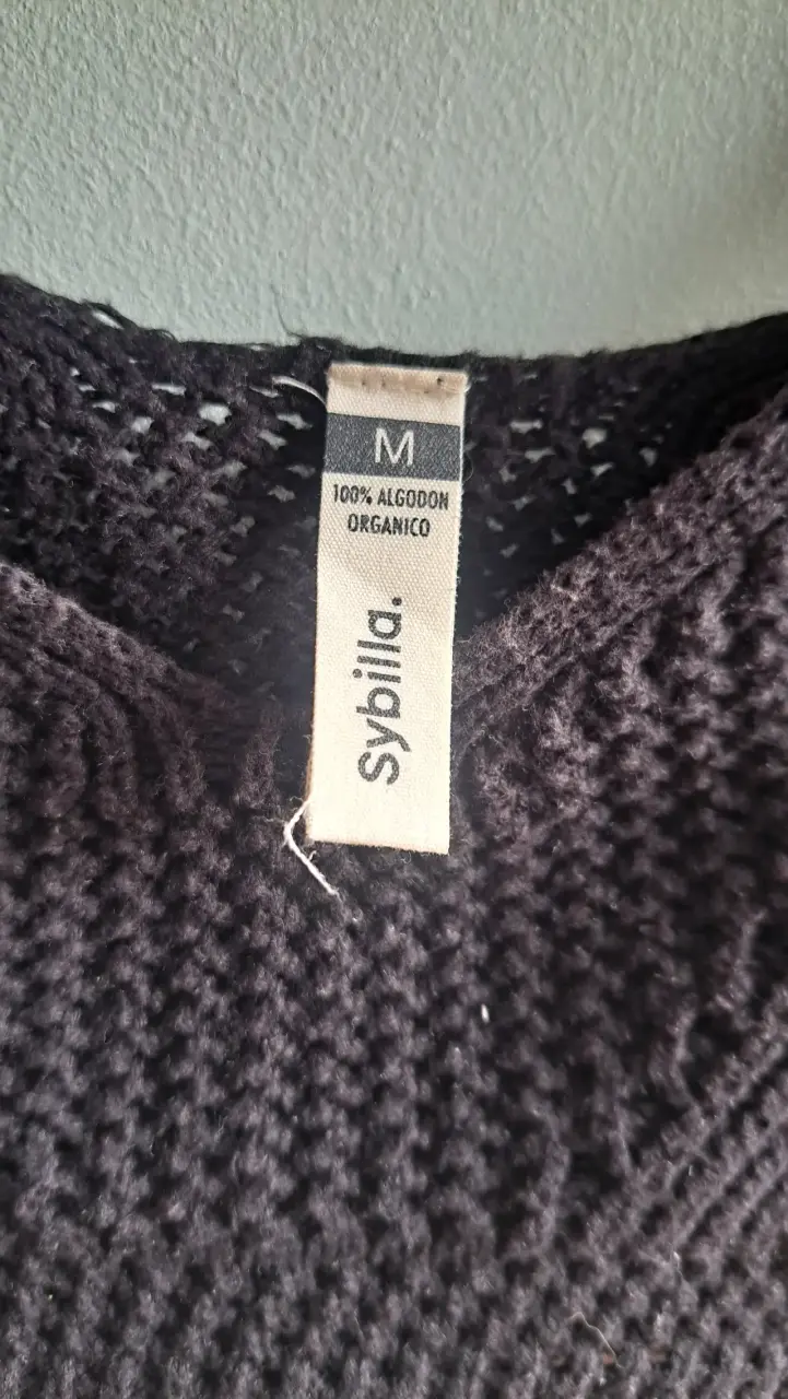 Top crochet negro - miniatura 1