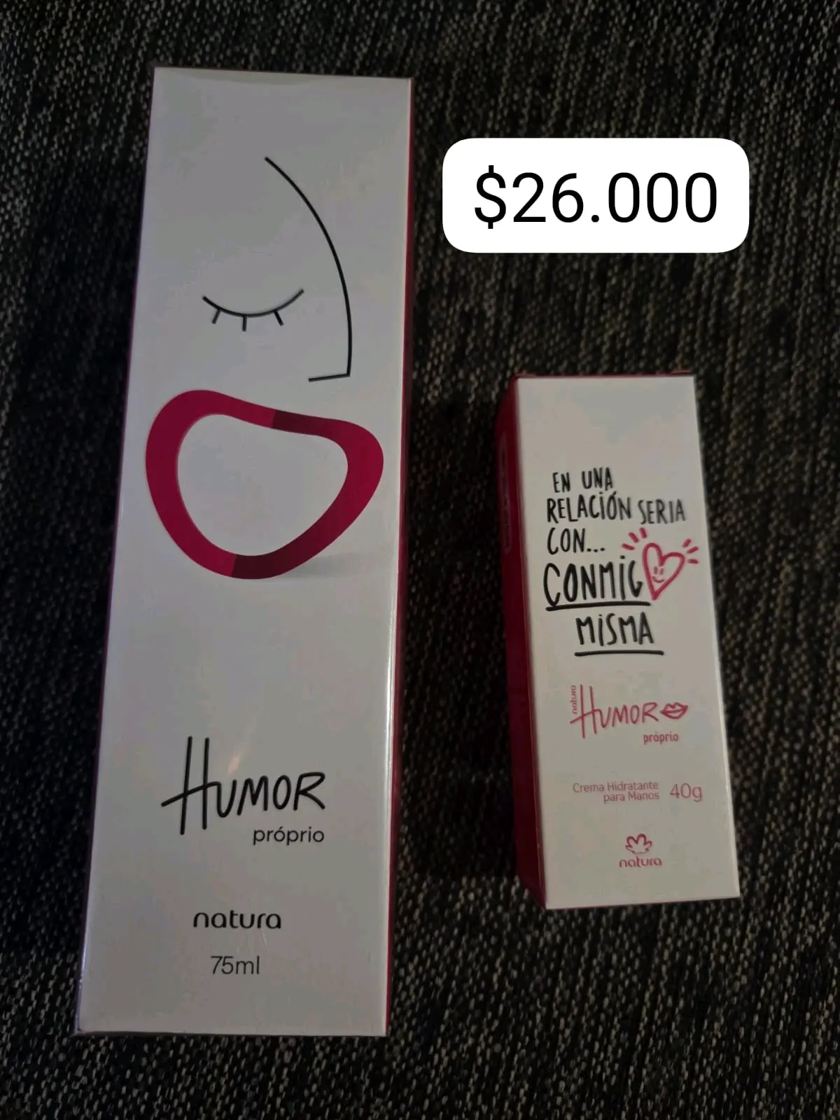 Perfume y crema Natura Humor