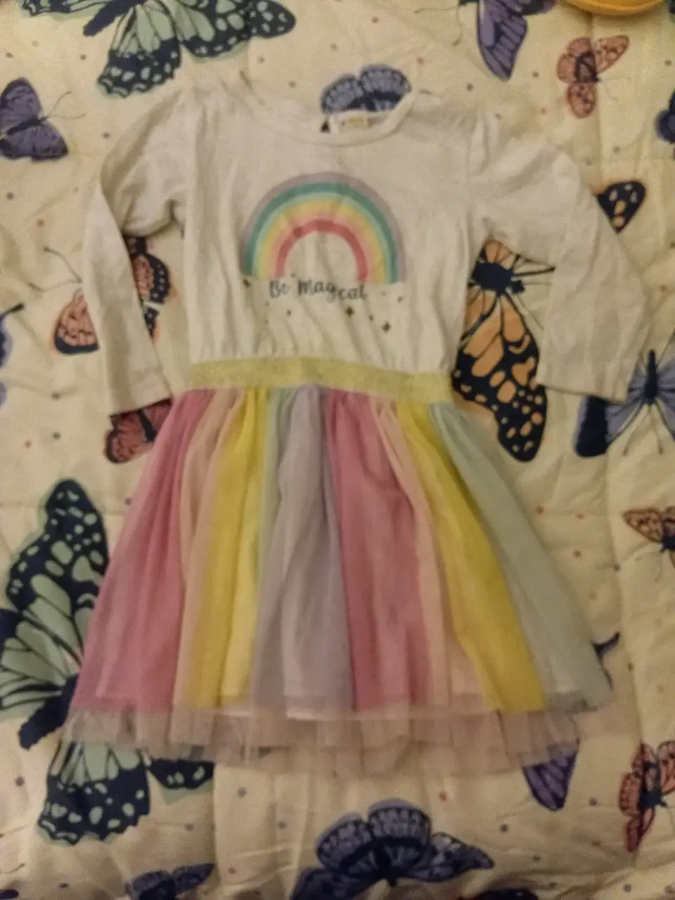 Vestido infantil con Tutu arcoíris - miniatura 1