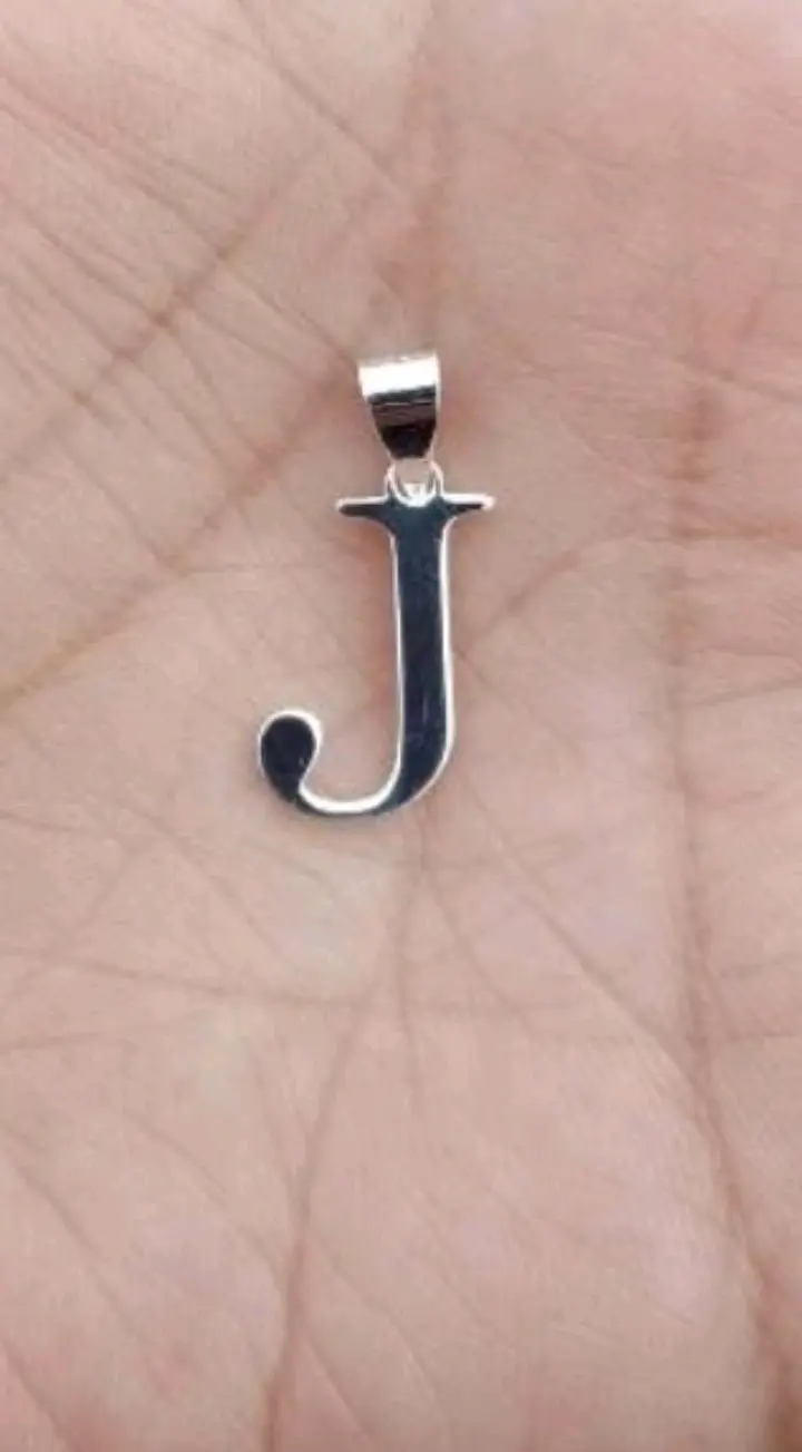 Colgante inicial J Plata 925