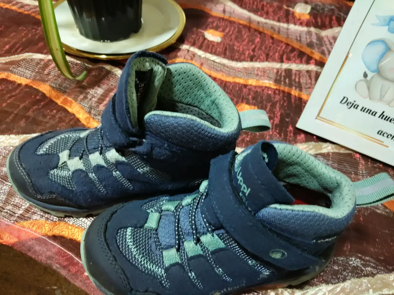 Botas de senderismo azul para niños - miniatura 3