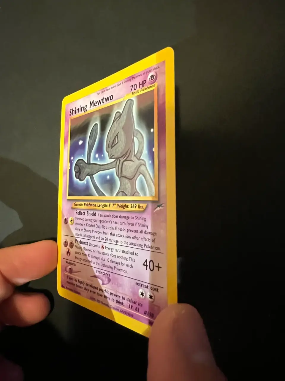 Carta Shining Mewtwo Pokémon - miniatura 2