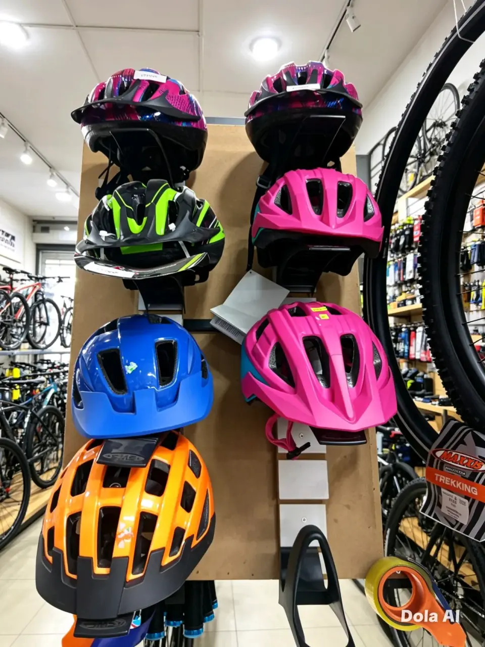 Casco de ciclismo de colores