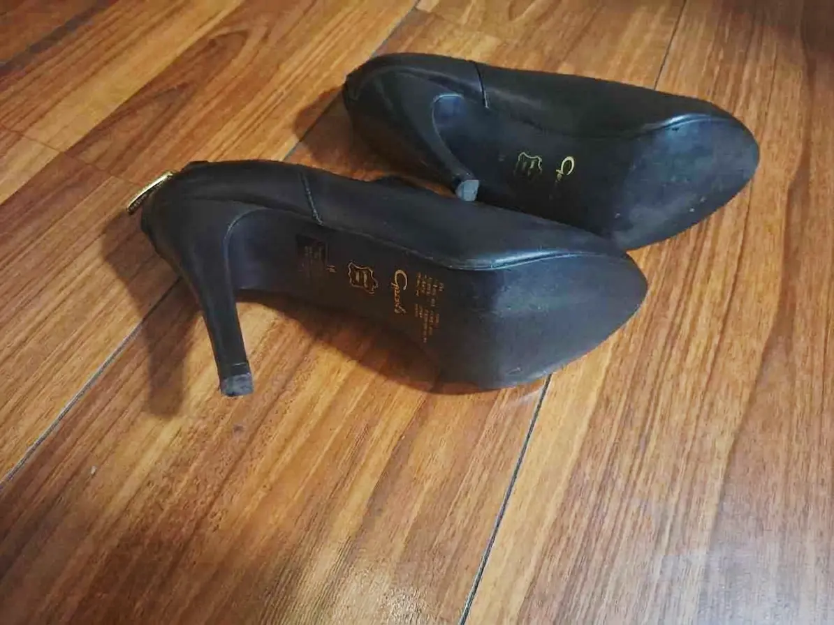 Botines de cuero negros con taco Gacel - miniatura 3