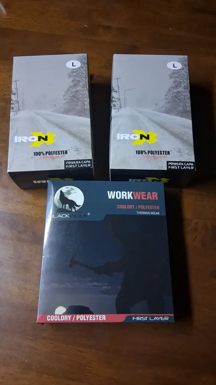 Ropa térmica Iron X y Black Wolf