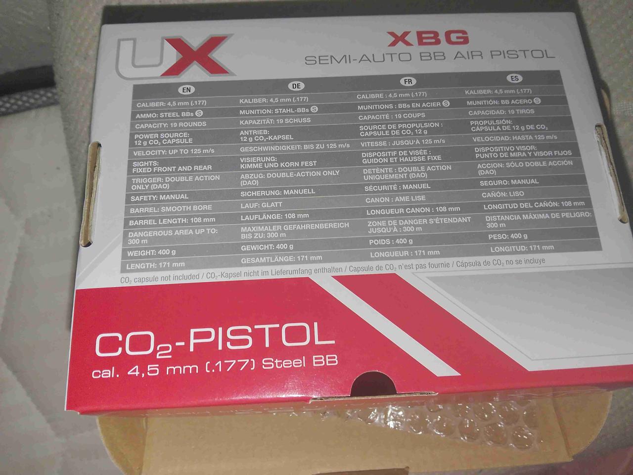 Pistola de aire comprimido CO2 UX - miniatura 6