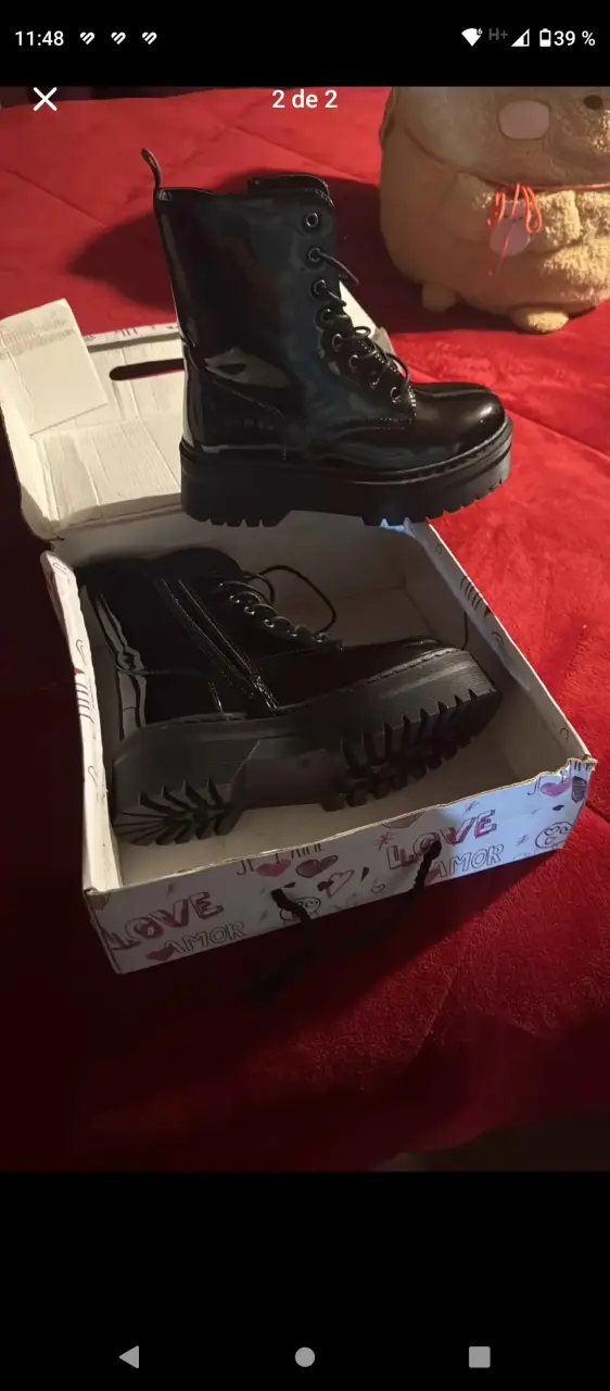 Botas negras de charol - miniatura 2