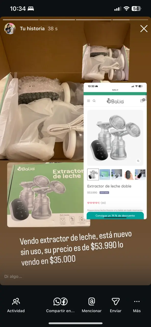 Extractor de leche Balia nuevo - miniatura 1