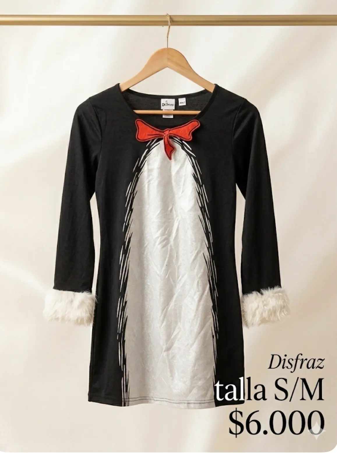 Disfraz de pingüino negro y blanco