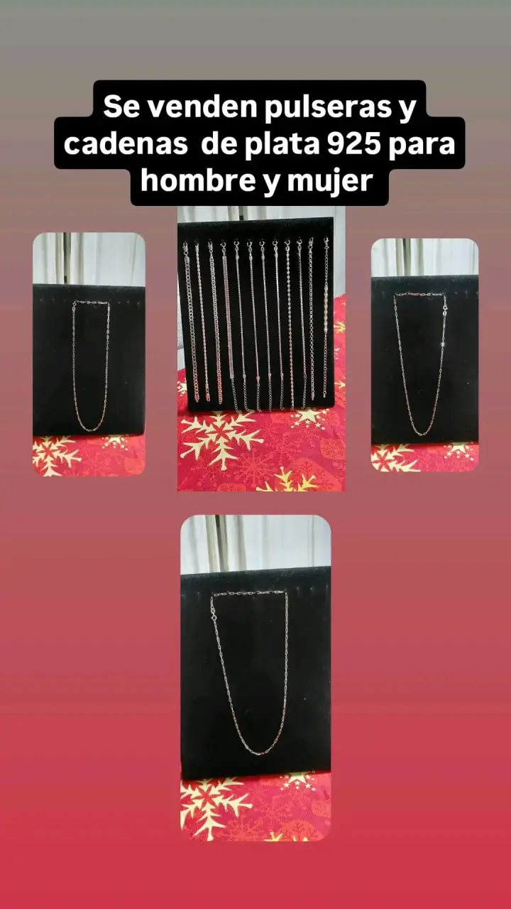 Cadenas de plata 925 hombres y mujeres - miniatura 1