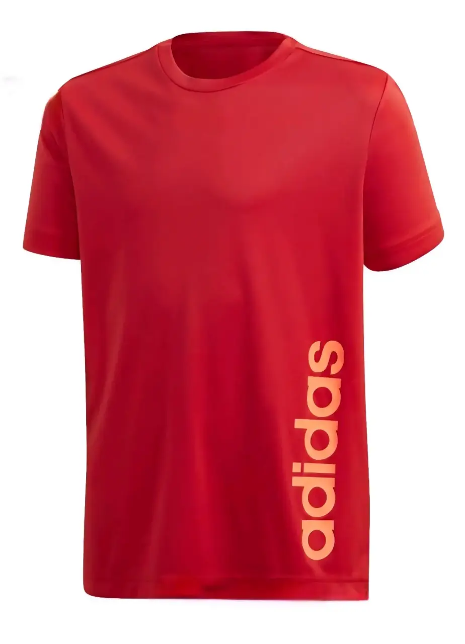 Camiseta Infantil Lineal ADIDAS GD6588, Color Rojo - miniatura 1