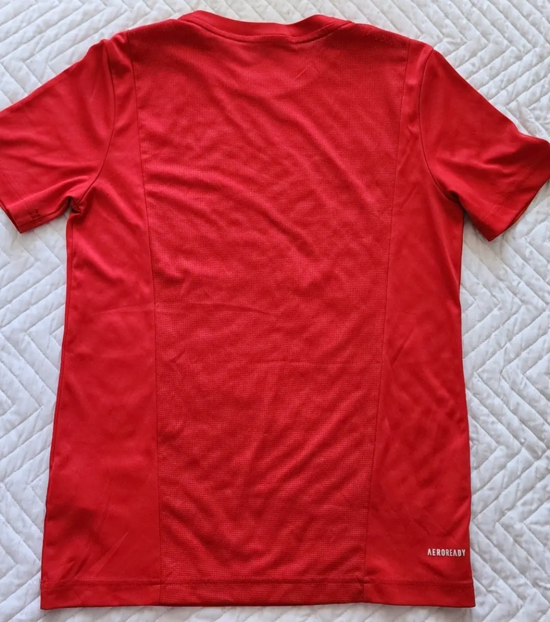 Camiseta Infantil Lineal ADIDAS GD6588, Color Rojo - miniatura 4