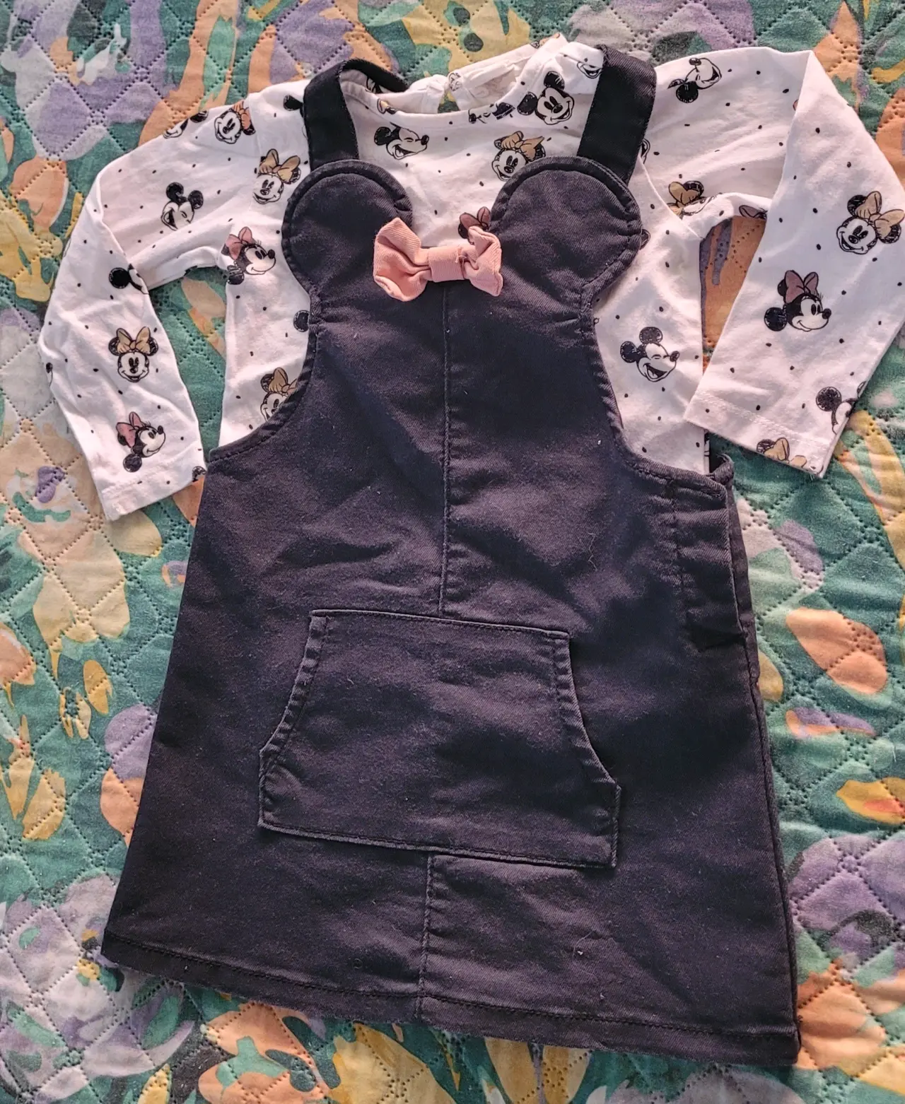 Vestido jumper niña negro - miniatura 1