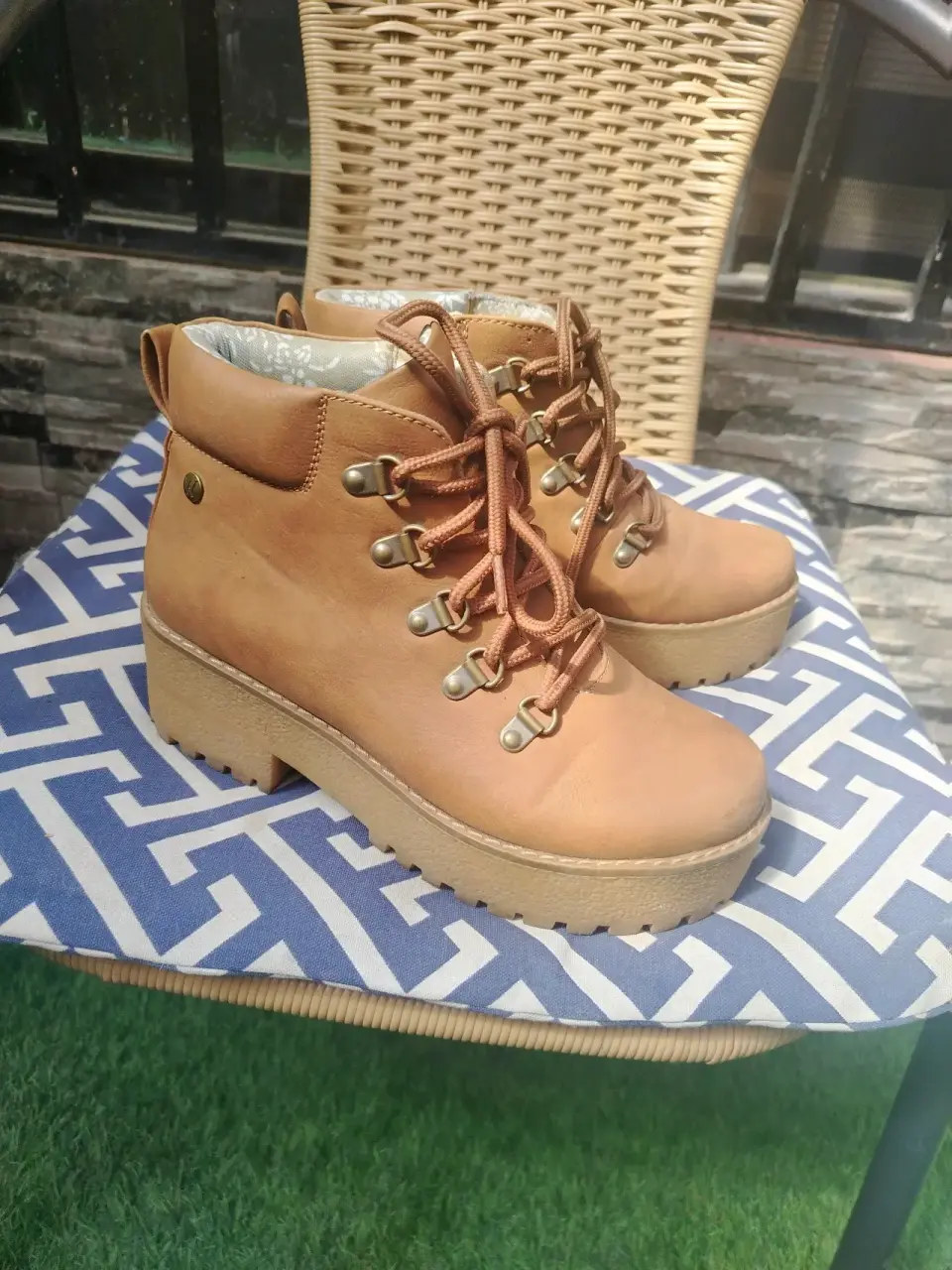 Botines de cuero marrón - miniatura 1