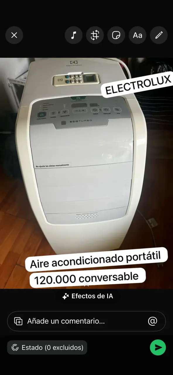 Aire acondicionado portatil Electrolux - miniatura 1