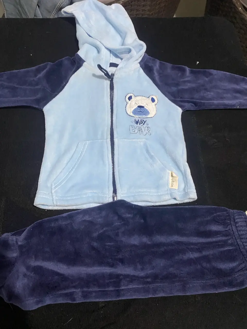 Conjunto polar bebé azul y marino