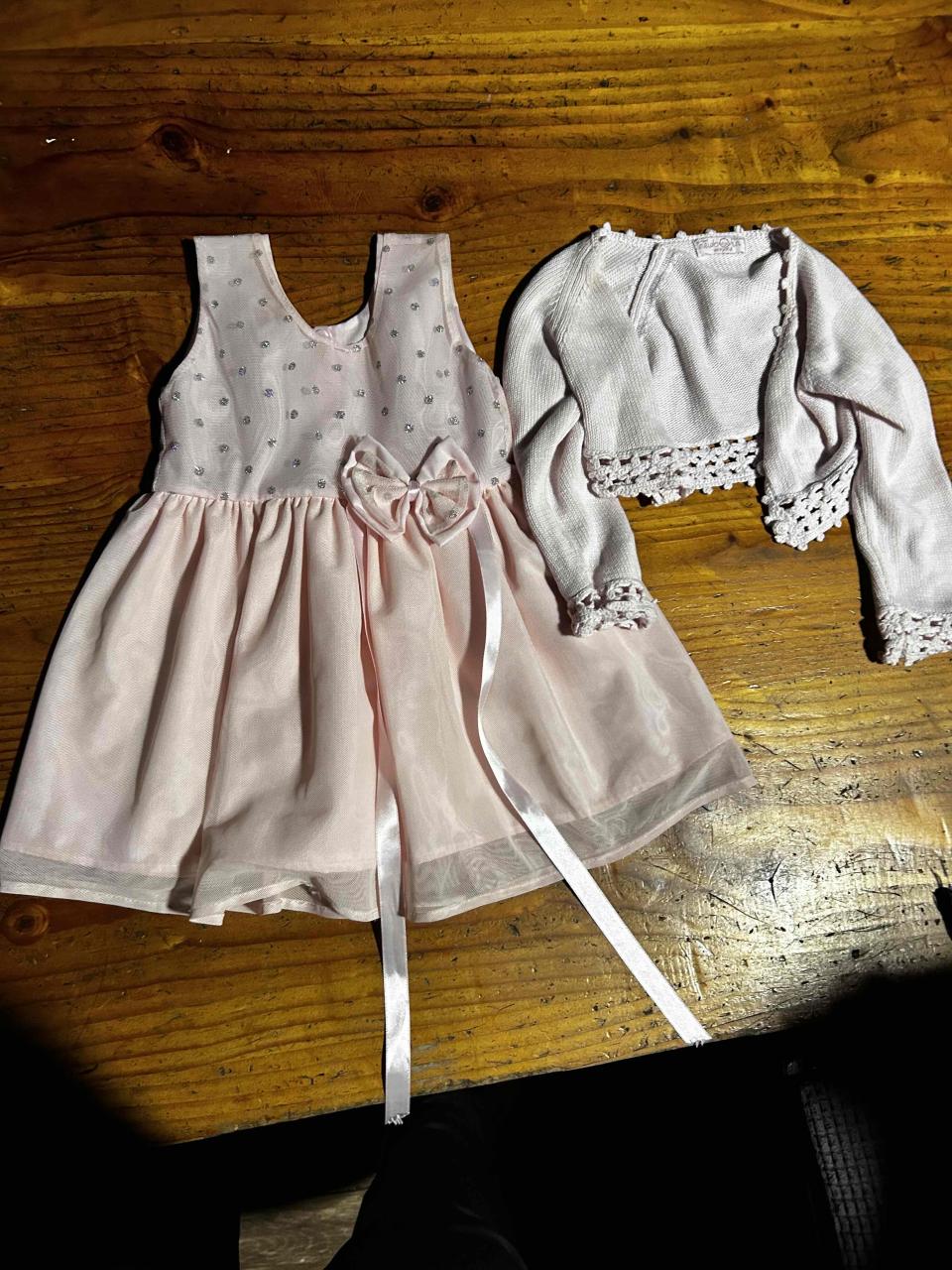 Vestido rosado con chaqueta - miniatura 1