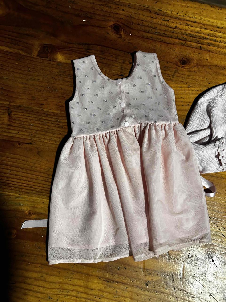Vestido rosado con chaqueta - miniatura 2