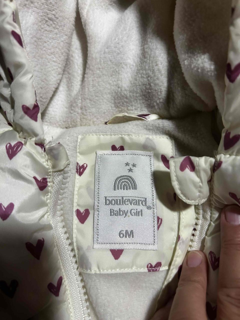 Chaqueta bebé corazones 6M - miniatura 1