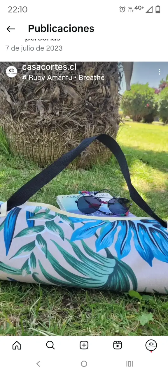 Bolso estampado tropical - miniatura 1