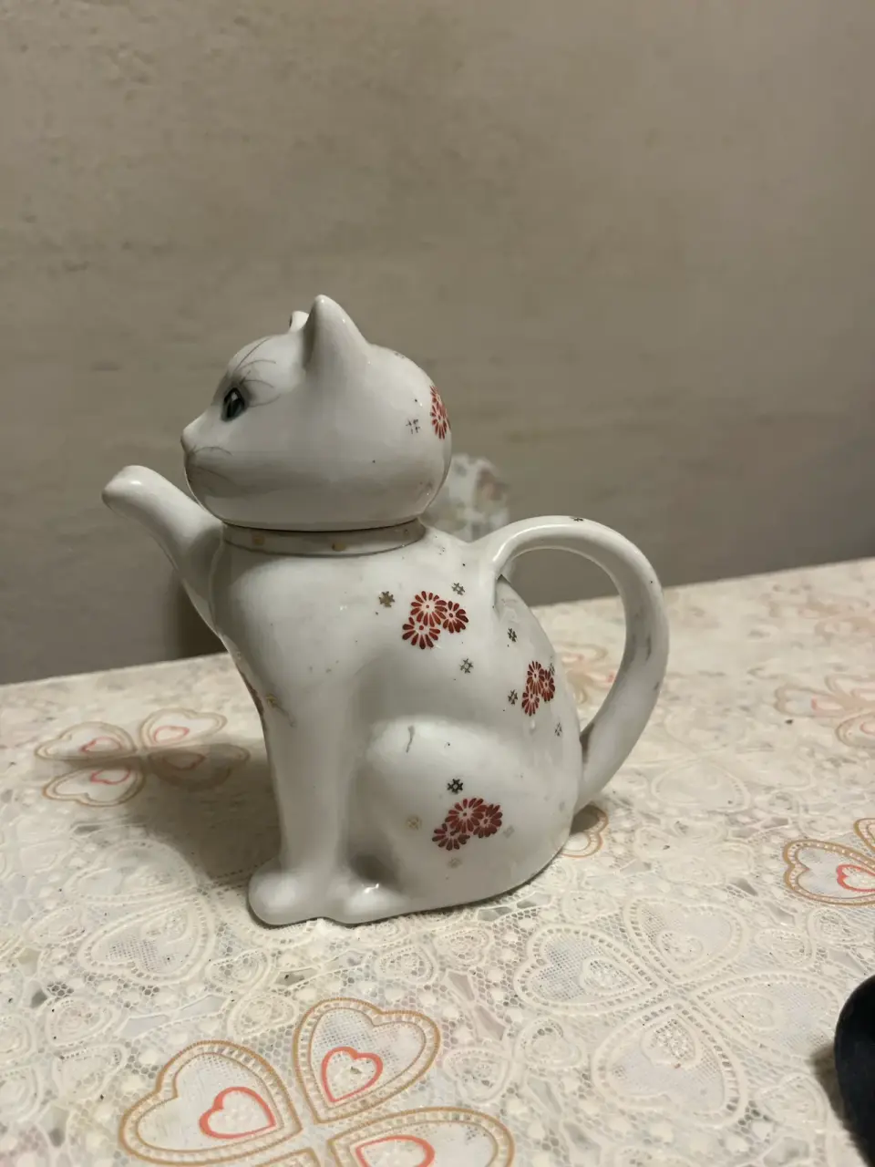 Tetera de porcelana gato maneki-neko - miniatura 2
